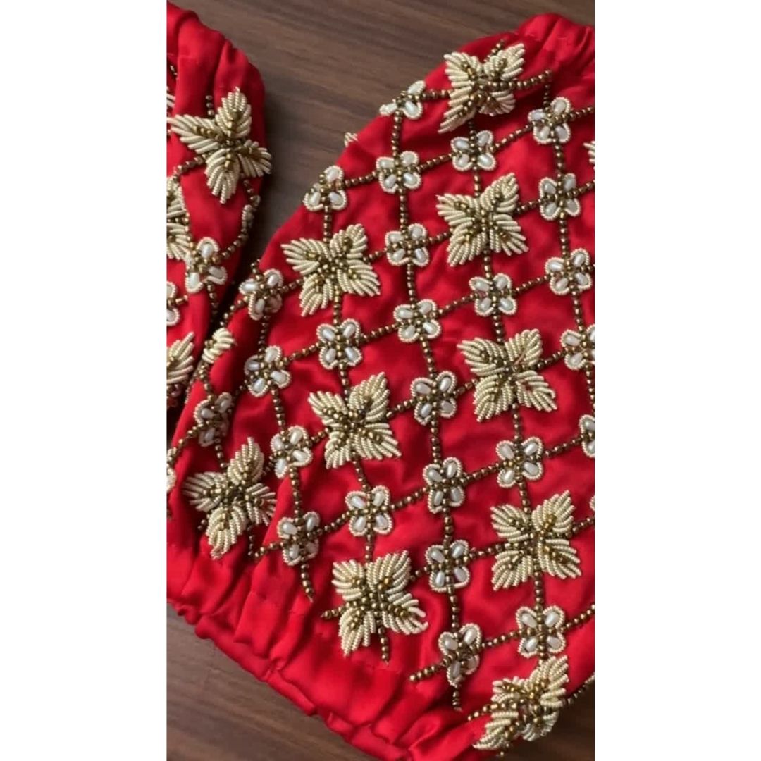 Red Chooda Cover for Elegant and Traditional Weddings
