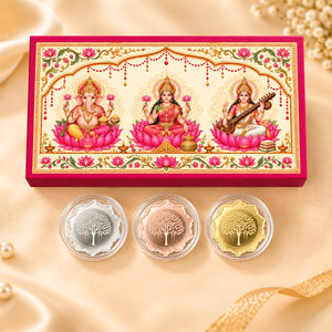Diwali Gifts – 6g 999 Pure Silver Banyan Tree Coin