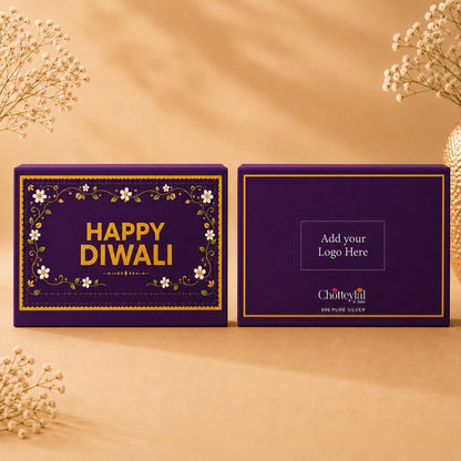 Signature Happy Diwali 10g Lotus Coin Set - Add Logo/Message