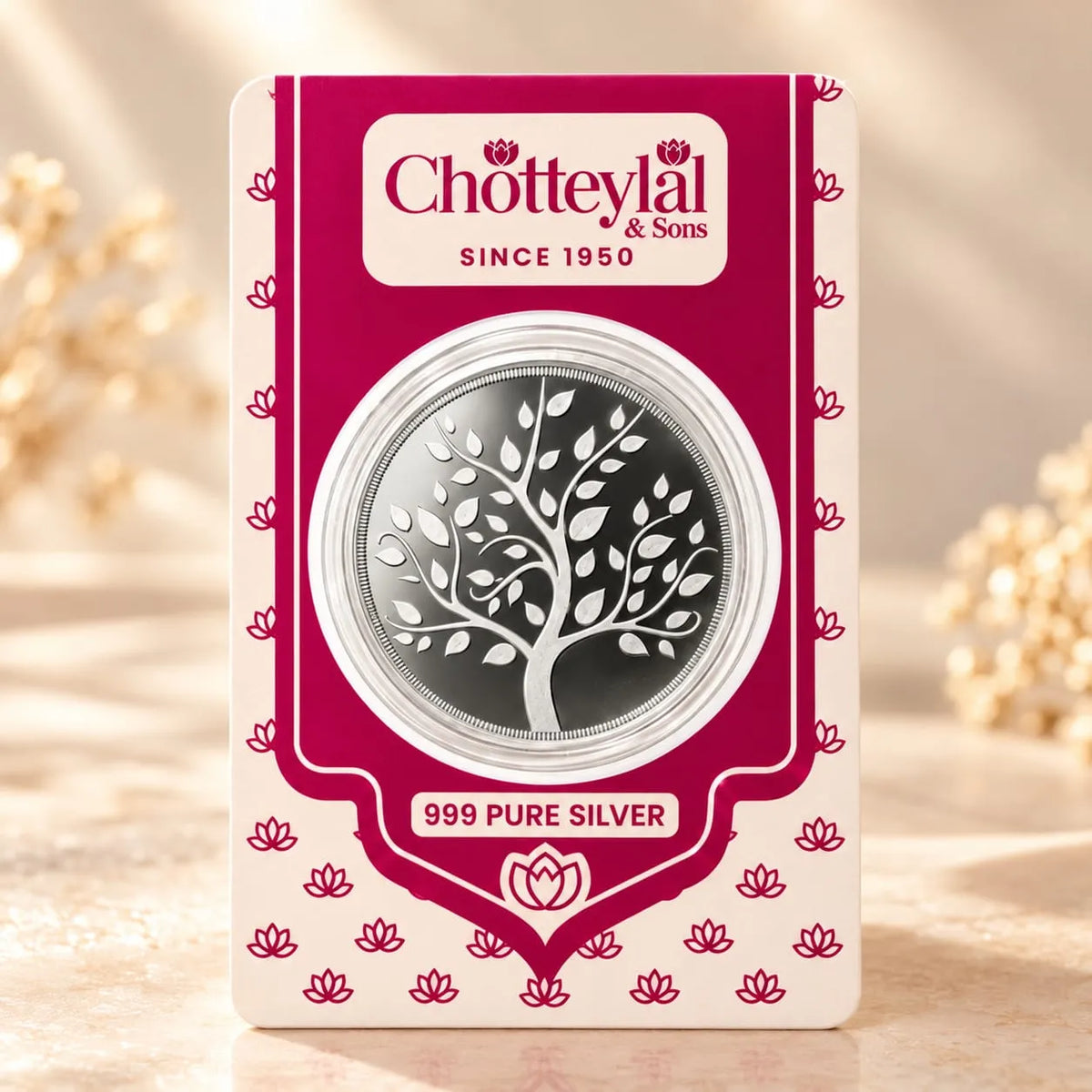 1g 999 Pure Silver Round Coin | Chotteylal Gift Card