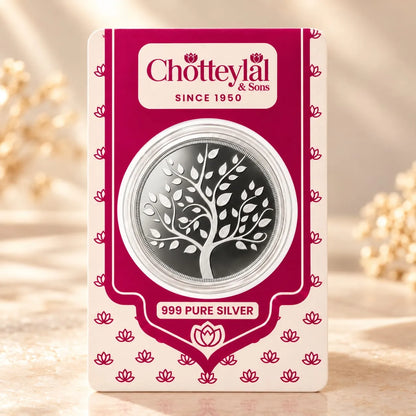 1g 999 Pure Silver Round Coin | Chotteylal Gift Card
