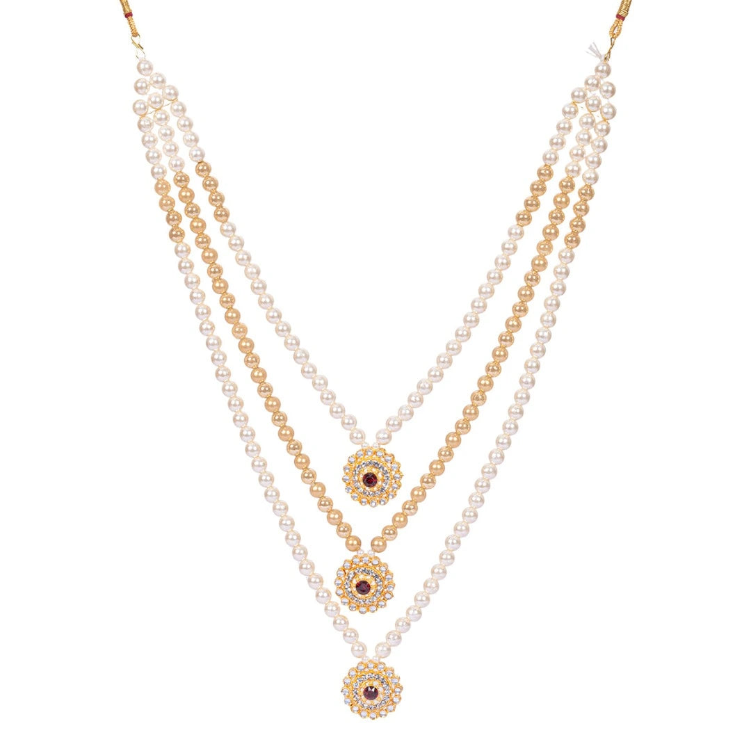 Jewellery for Groom MultiLayer Traditional Pearl Necklace, Dulha/Men Moti Haar