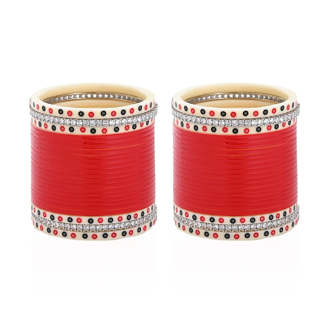 Chottey Lal & Sons | Bridal Chooda with Diamond Look Bangles