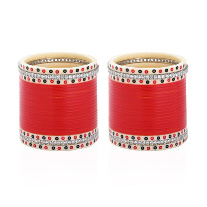 Chottey Lal & Sons | Bridal Chooda with Diamond Look Bangles