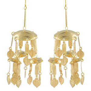 Golden Leaf Design Ceremonial Kaleera (Set Of 5/10) - Ships Immediately