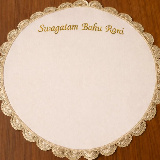 Wedding Hand Thaapa with Personalized Single-Line Message