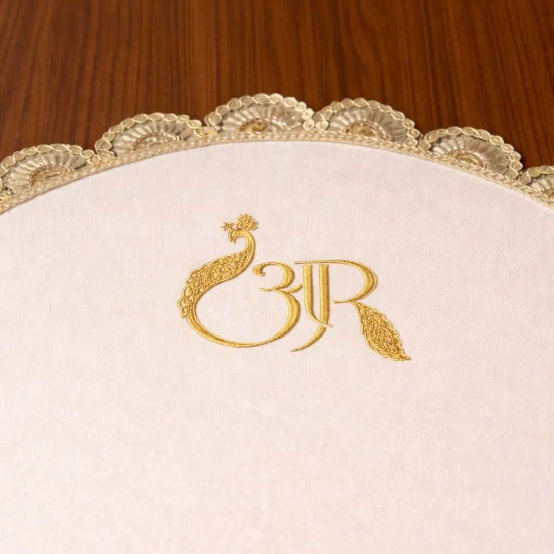 Wedding Hand Thaapa for Rituals with Customised Logo Design