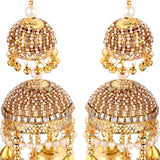 Golden Ghungroo Antique Rust Dome Bridal Kaleera - Customised with Butterfly Motifs
