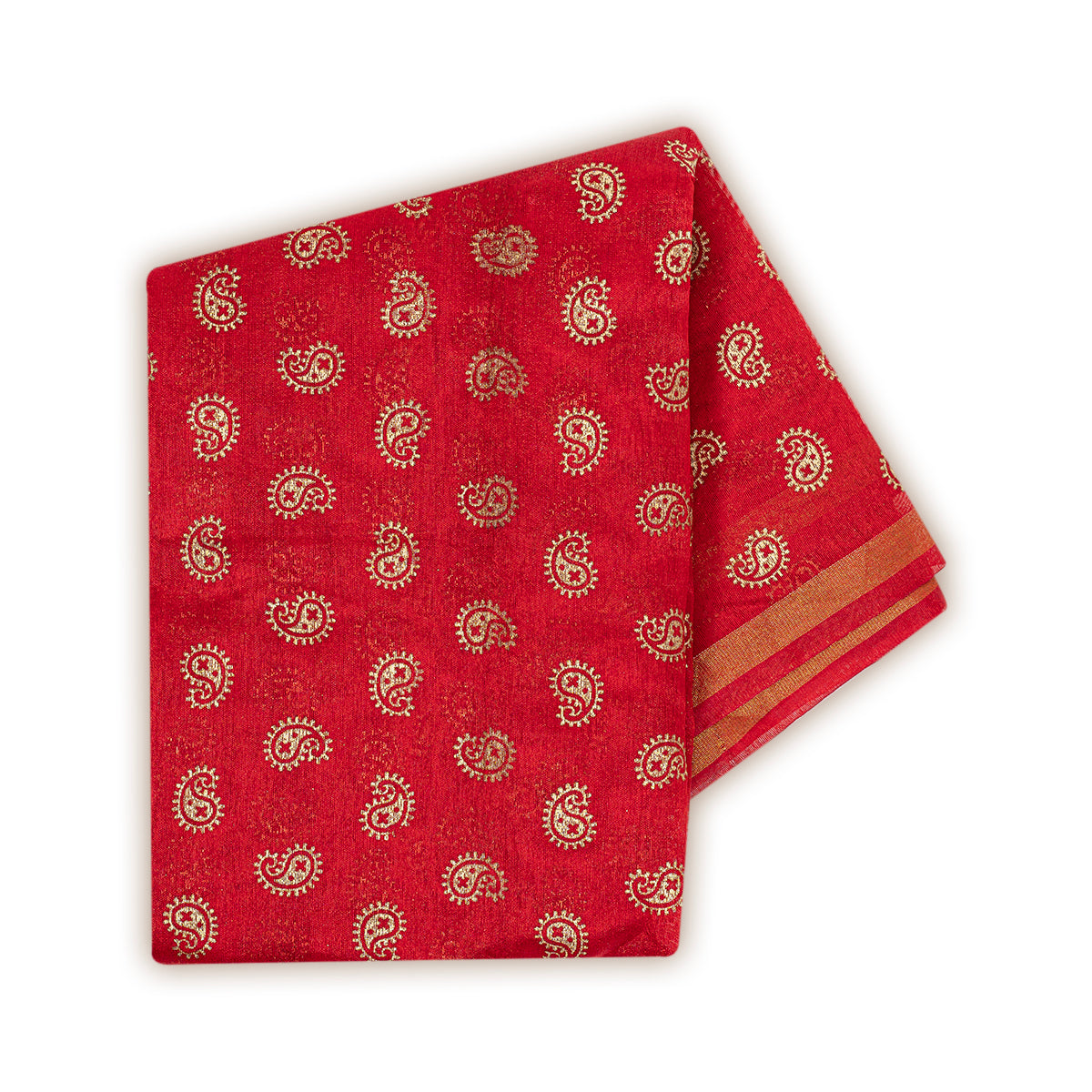 Set of 5/10 Chanderi Cotton, Red Block Printing Pagadi for Groom