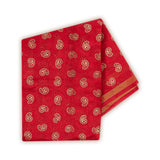 Set of 5/10 Chanderi Cotton, Red Block Printing Pagadi for Groom