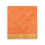 Set of 5/10 Chanderi Cotton, Orange Block Printing Pagadi Safa for Men