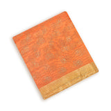 Set of 5/10 Chanderi Cotton, Orange Block Printing Pagadi Safa for Men