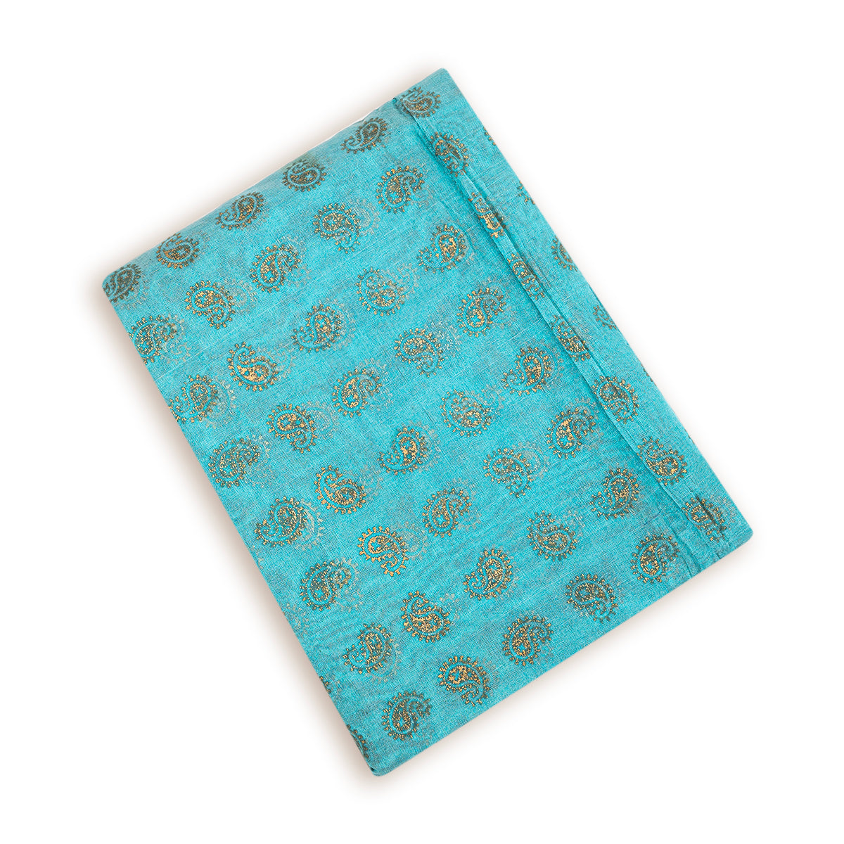 Set of 5/10 Chanderi cotton, Aqua block printing pagadi safa cloth