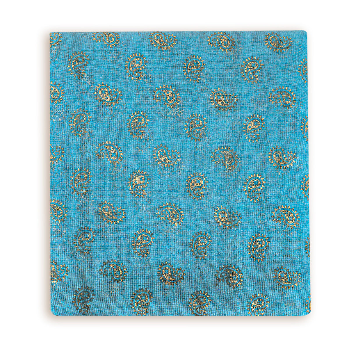 Set of 5/10 Chanderi Cotton, Teal Block Printing Pagadi Safa Cloth