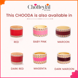 Hand Polished Maroon Chooda Set