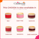 Maroon Bridal Chooda Set with Kundan Bangle (Hand Polished Chooda)
