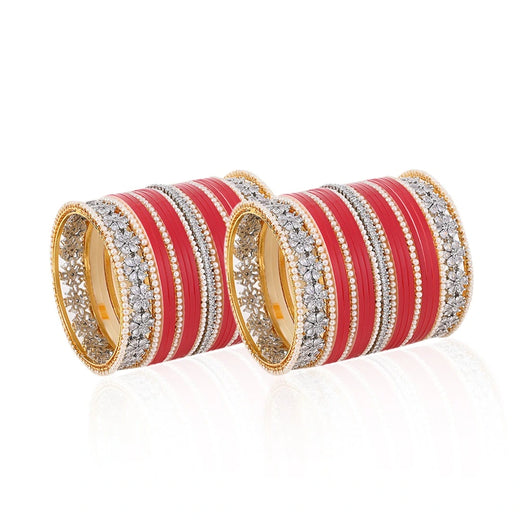 red bridal chura