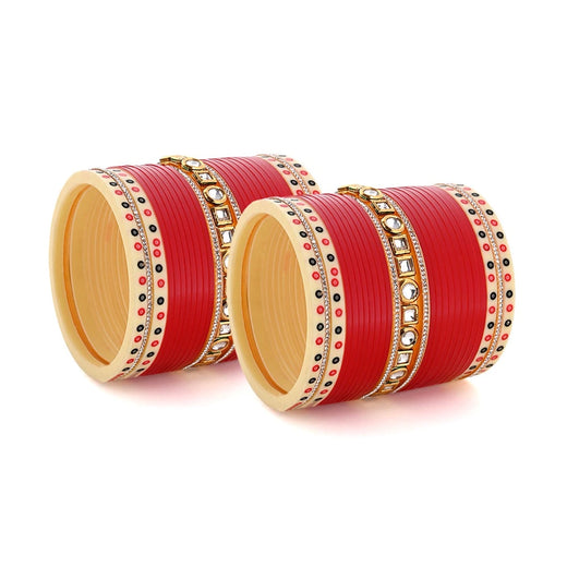 red bridal chura