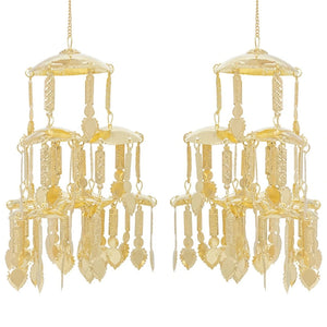 Golden Essential Ceremonial Kaleera (Set Of 3 Pair) - Ships Immediately