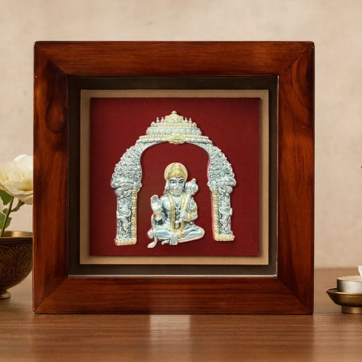 999 Silver Hanuman Ji Murti – For Mandirs, Walls & Desks - Ships Immediately