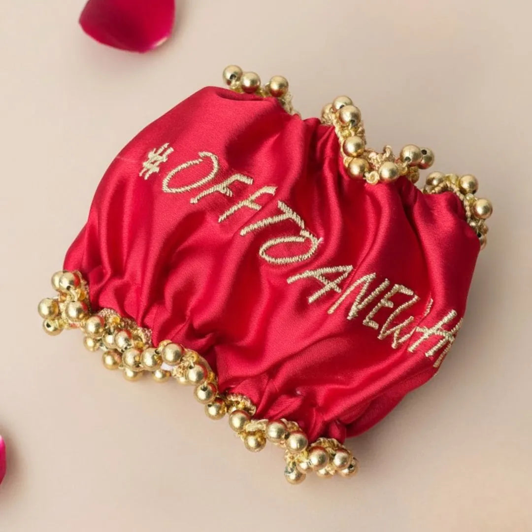 Gaana with Premium Red Customised Gaana Cover - Add Hashtags Or Name