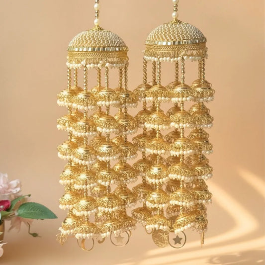 Traditional Golden Kaleera with Classic Bridal Charm