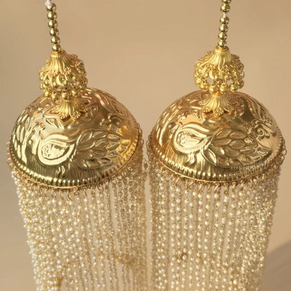 Premium Handcrafted Long Bridal Kaleera With Charms