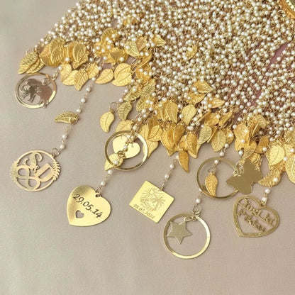 Premium Handcrafted Long Bridal Kaleera With Charms