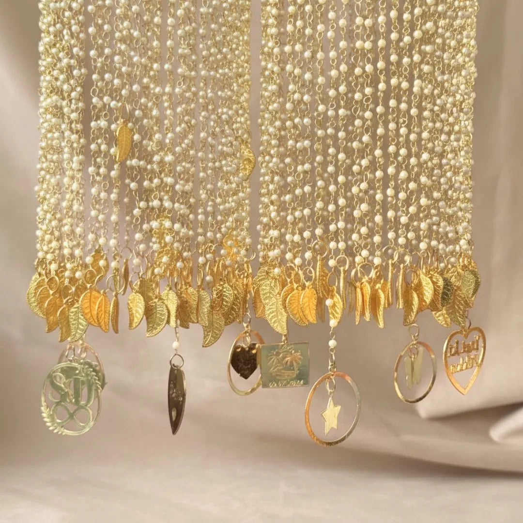 Premium Handcrafted Long Bridal Kaleera With Charms