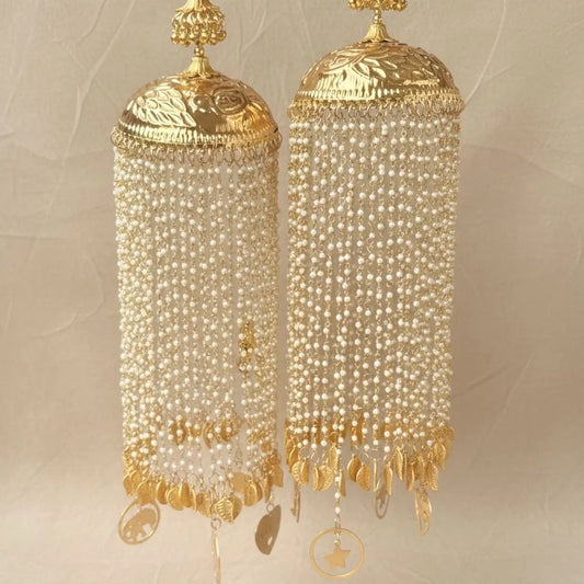 Premium Handcrafted Long Bridal Kaleera With Charms