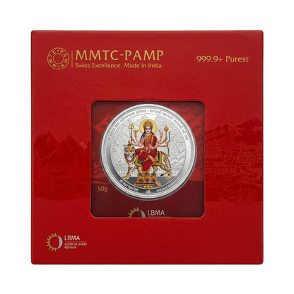 MMTC Mata Rani 50g Silver Coin – A Pure Expression of Faith & Value