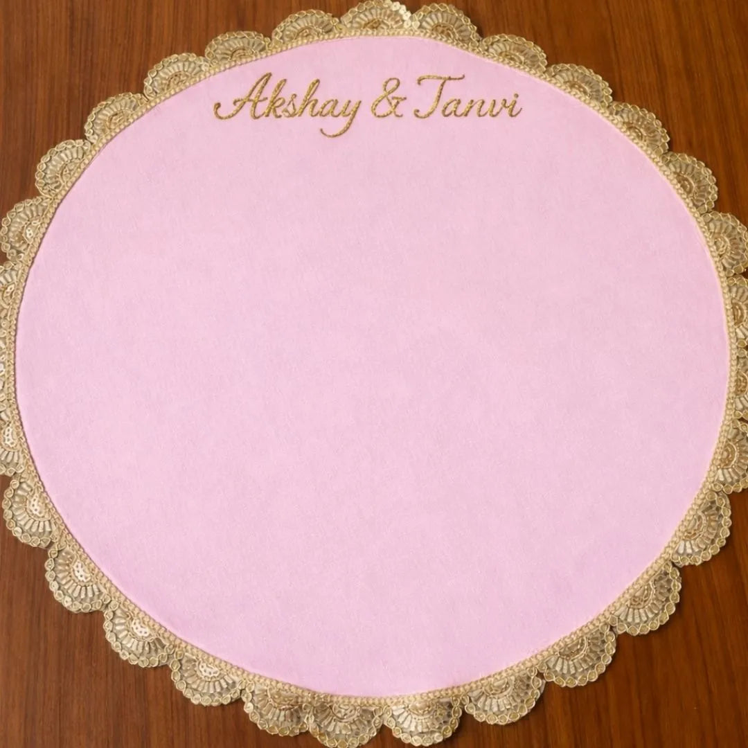 Personalized Wedding Hand Thaapa with Your Special Message