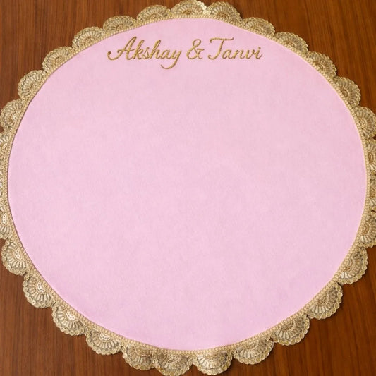 Personalized Wedding Hand Thaapa with Your Special Message