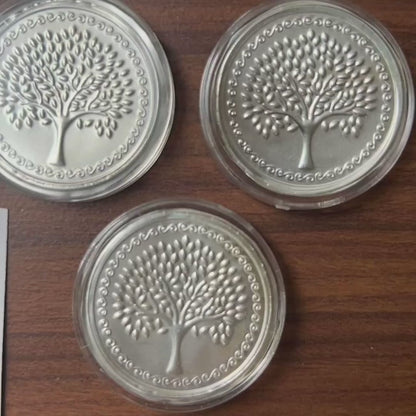 999 Pure Silver Festive Gift Box Perfect Raksha Bandhan Silver Coin Set