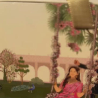 Shubh Vivah Two Elephant Design, Rose Gold Finish, Dollar Shape, 20 gm ,999 Silver Coin Box Set – Ready to Ship