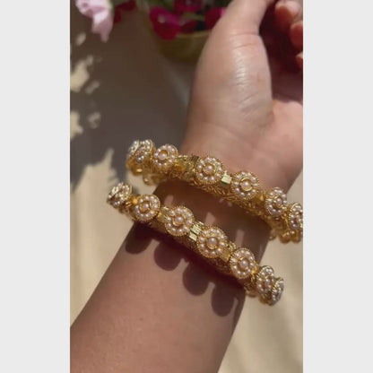 Mogra Patcheli Kada Bangles