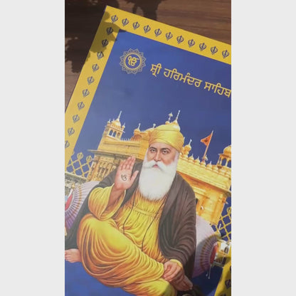 Sri Harmandir Sahib 10 Sikh Gurus, Silver Coin Folder Box, 10 Coins (1 gm Each), 999 Purity Silver Coins