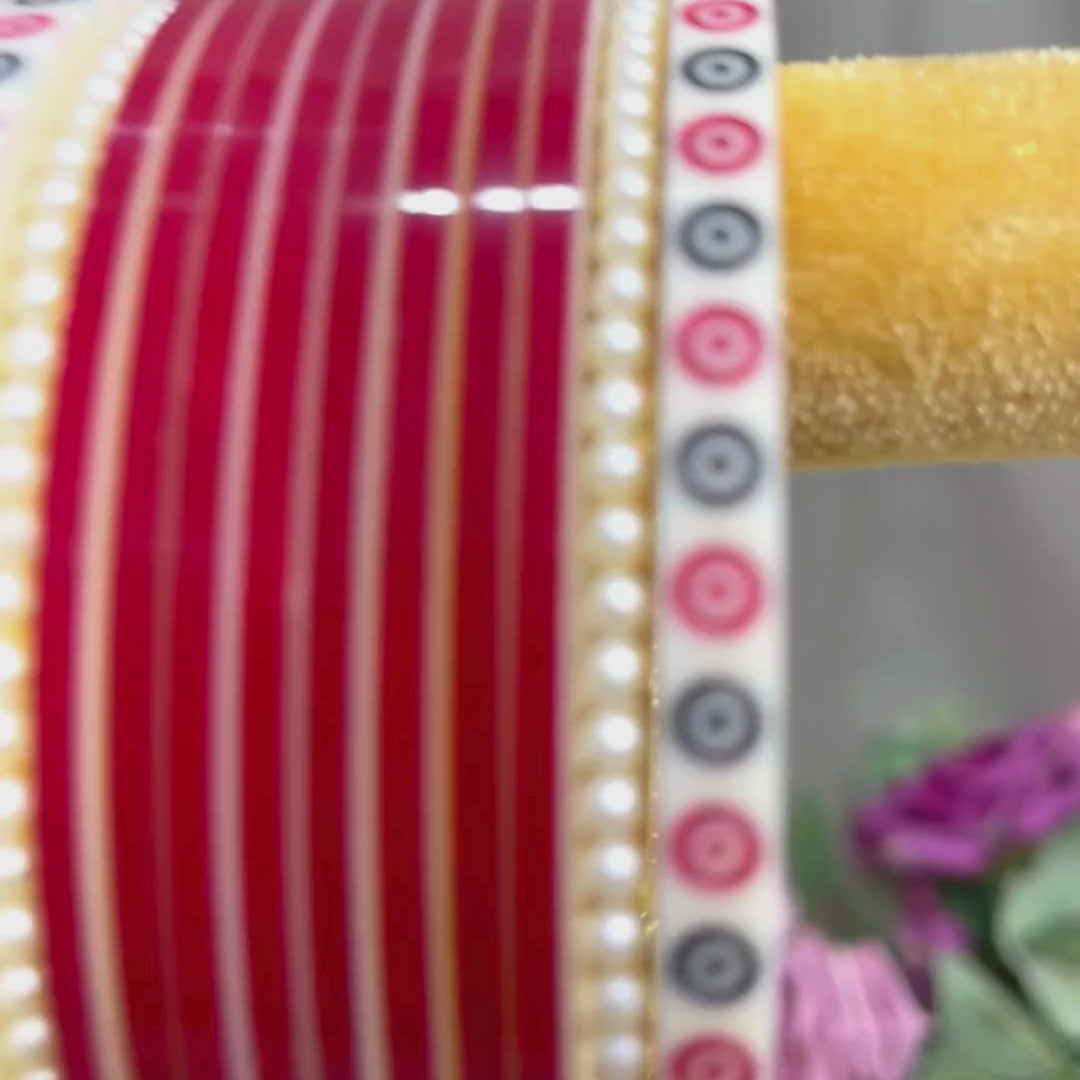 Dark Red Chura | Bridal chura – Chotteylal and Sons