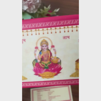 Laxmi ji, Silver, Folder Box, 3 Coins (1 GM Each), 999 Purity Silver Coins