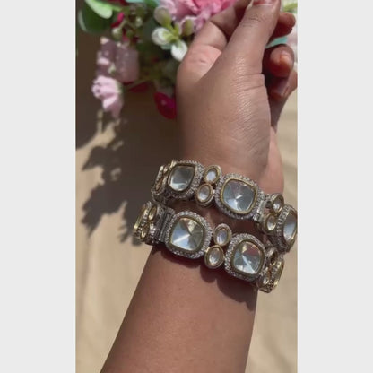 Maharani Polki Statement Kada Bangles