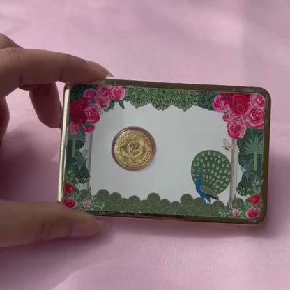 50mg 24K Gold Rose Coin – Premium Gift Box