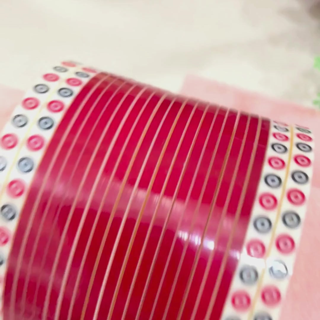 Pearl Subtle Dark Red Chooda – Chotteylal and Sons