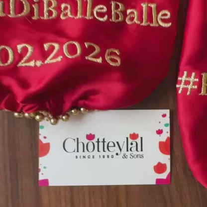 Premium Customised Red Traditional Chooda Cover for the Modern Bride