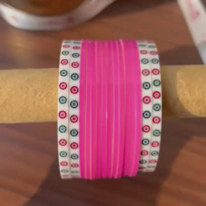 Pink Semi Pearl Chooda – Chotteylal & Sons