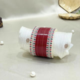 Pure Pearl Glisten Diamond Red/Maroon Chooda