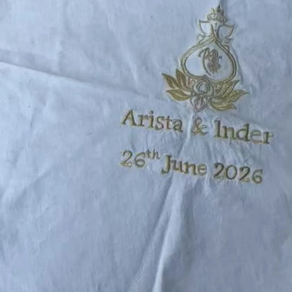 Wedding Ritual Hand Thaapa – Customised with Logo and 2 Line Taxt