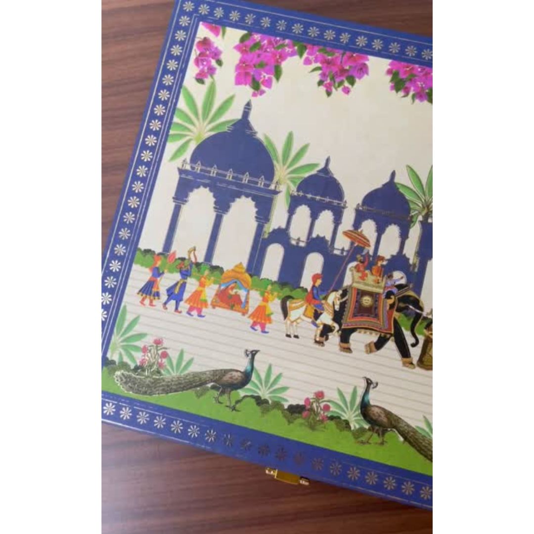 Musical 7 Vachan Baraati Coin Box Set, Round Shape, 999 Purity - Ready To Ship