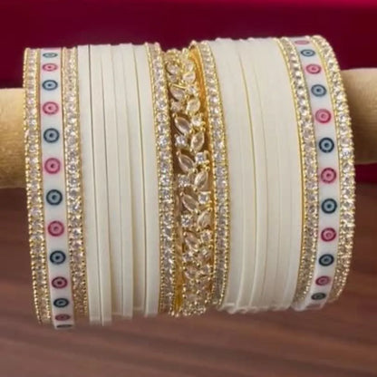 Elegant Ivory Chooda for Luxurious Bridal Rituals
