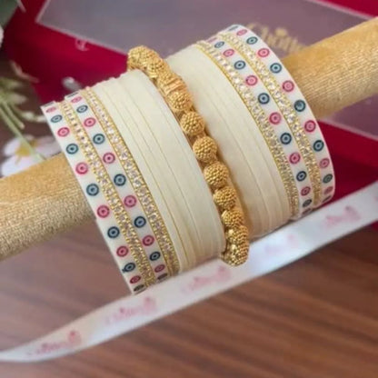 Luxury Ivory Chooda for Traditional Bridal Rituals
