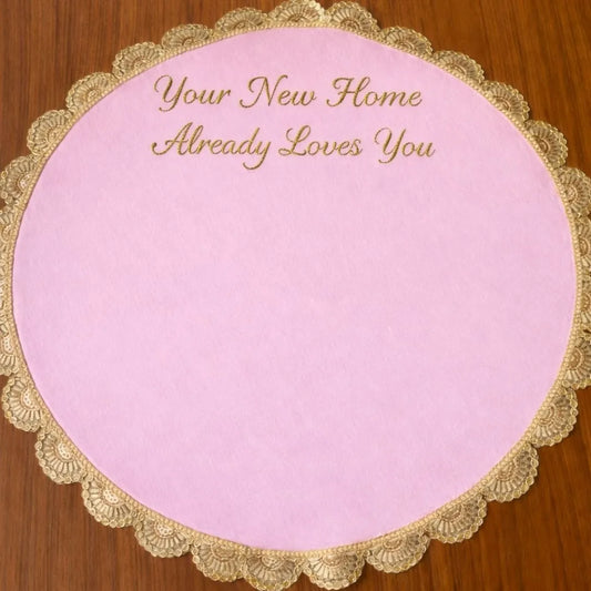 Traditional Wedding Hand Thaapa with Custom 2 - Line Text